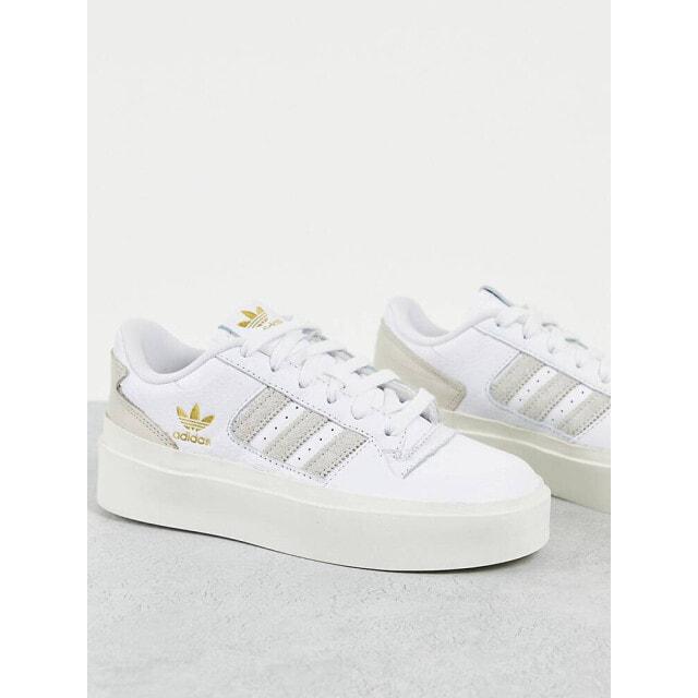 

adidas Originals Forum Bonega platform trainers in off white