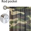 2Pcs Camouflage Pattern Curtains Army Green Jungle Style Living Room Bedroom Sunshade Outdoor Adventure Theme Decor Curtains