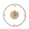 Wooden Wall Clock NonTicking Minimalist Silent for Homeowners, Decorators, Living Room,