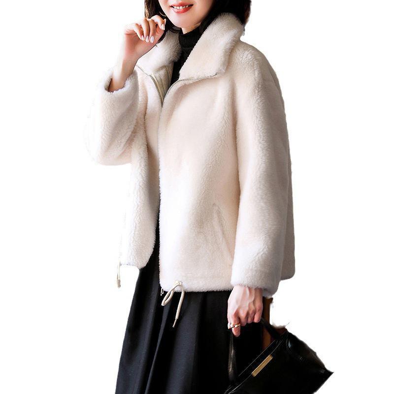 Women's Versatile Stand Collar Fleece Jacket - Thick, Warm, Casual Cardigan for Autumn/Winter 2026