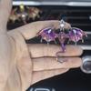 2 Pcs Bling Dragon Car Air Freshener Vent Clips, Crystal Rhinestone and Enamel Dragon Air Vent Clips Car Diffuser Cute Car Interior Decoration