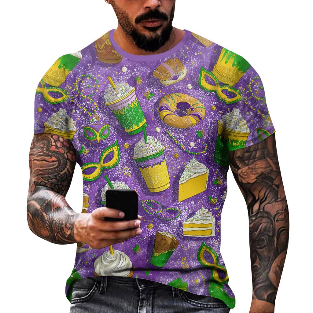 Men's Casual Round Neck Short-Sleeve T-Shirt