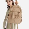 Men Solid Color Backpack Women's Large Capacity Lightweight Backpack Student Travel Bag