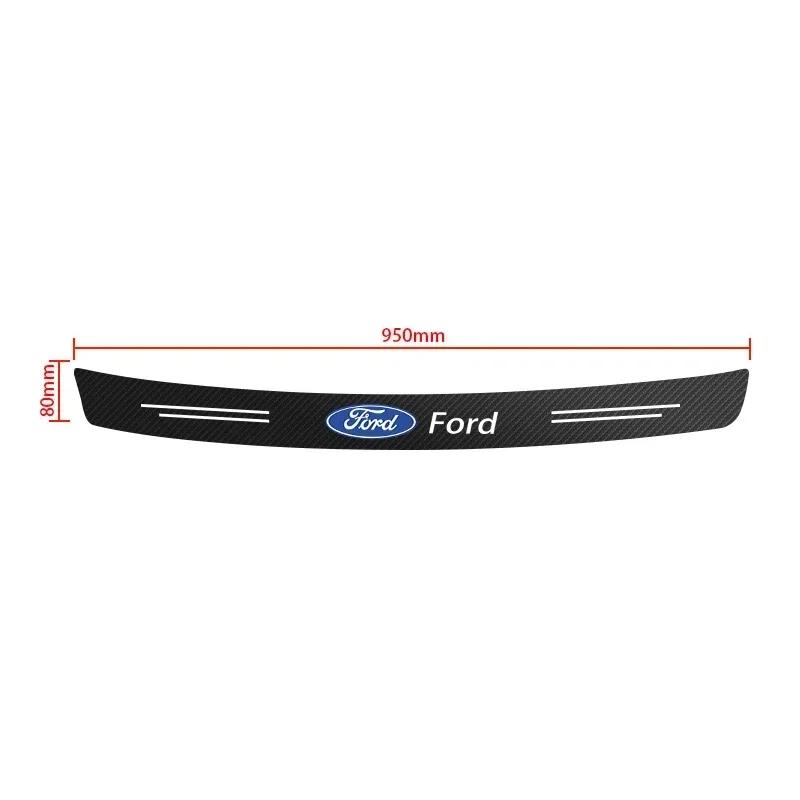 

Car Sticker 2026 2025 Hot For Ford Rear Trunk Guard Plate Sticker Car Rear Bumper Sticker Strip Carbon Fiber Film For Ford Range
