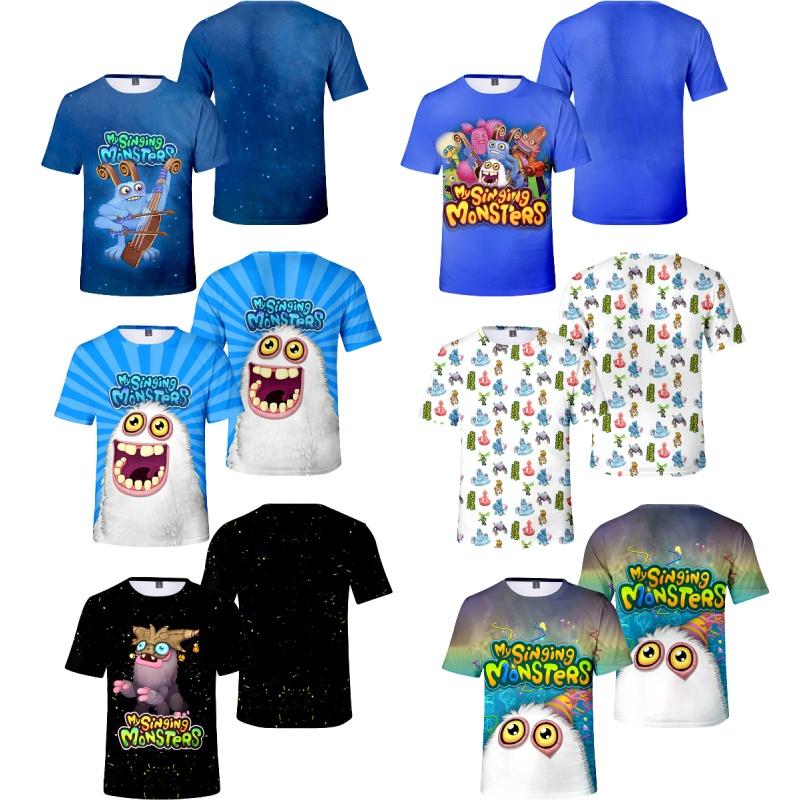 My Singing Monsters Summer T-shirt With Digital Print For Teenagers