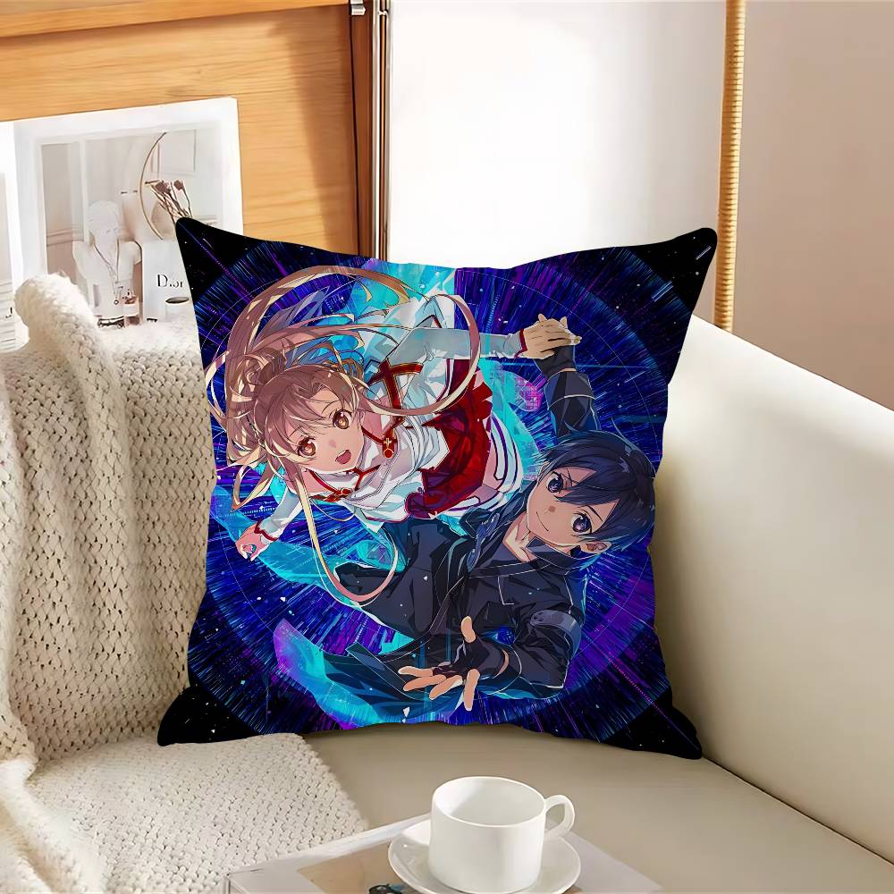 Sword Art OnlineS Pillow Cover For Bedroom Room And Living Room Sofa Decorative Cushion Cover