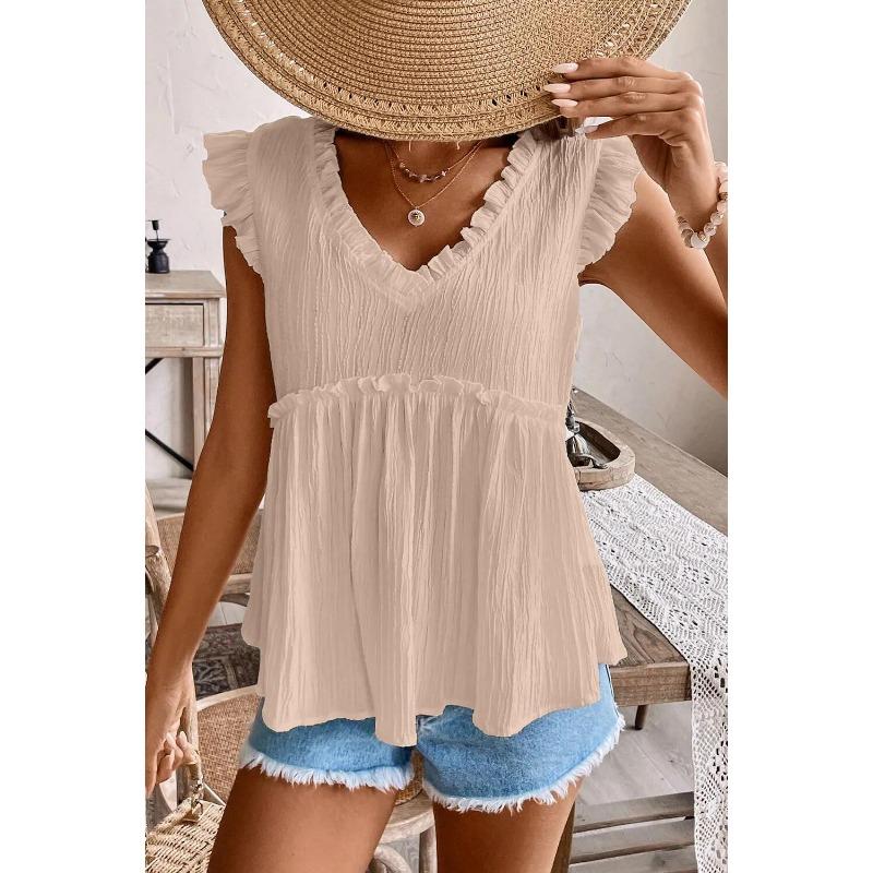 Spring and Autumn New Women's Fit Sexy Deep V Lace Collar Lace Long Sleeve T-Shirt