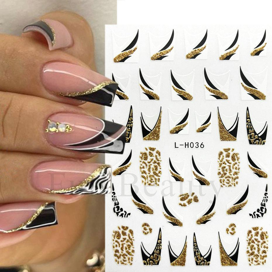 New nail art stickers ins Halloween cute flowers ghost mirror ghost bat adhesive nail stickers