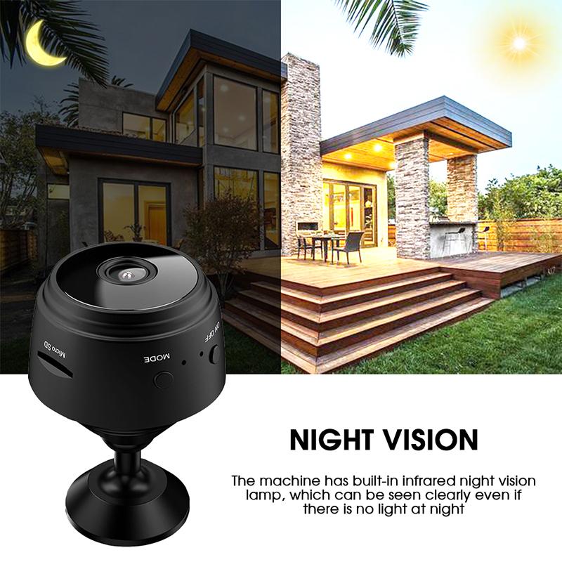 New A9 Mini Camera HD Night Vision Remote Monitoring Camera Security Protection Remote Monitor 1080P HD Wifi Camera Home Office