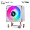 Tower Type Radiator Processor 2/4/6 Heat Pipe Air-cooled CPU Cooler White Fan mute Install slots LGA2011 2066 2099 xeon x79 x99