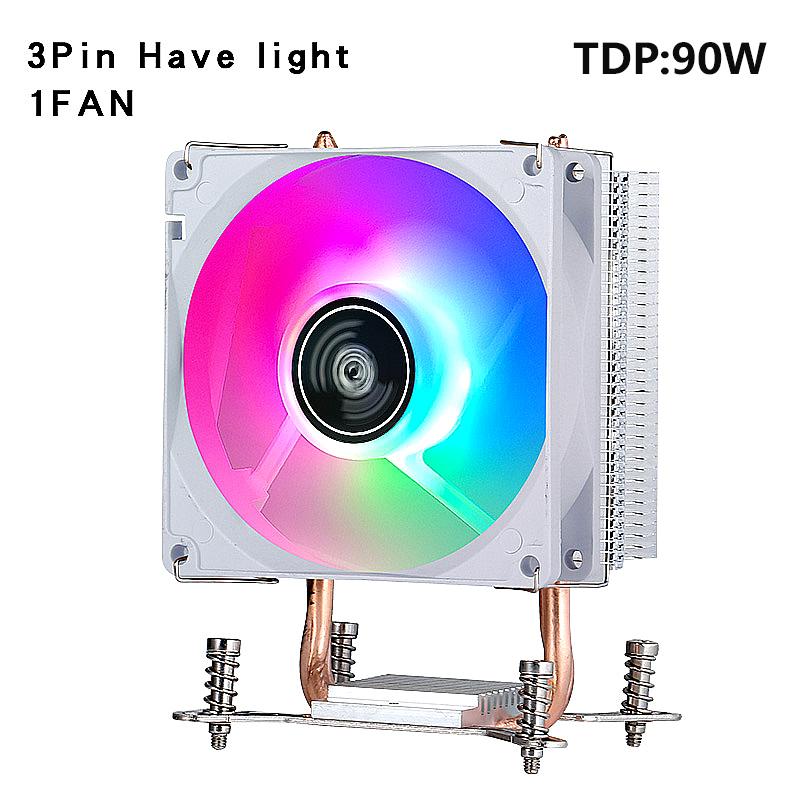 Tower Type Radiator Processor 2/4/6 Heat Pipe Air-cooled CPU Cooler White Fan mute Install slots LGA2011 2066 2099 xeon x79 x99