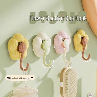 Strong No-Drill Suction Cup Hooks for Bathroom, Kitchen, and Behind-Door Storage