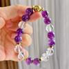 10Mm Natural White Crystal Amethyst Design Sense Basic Commuter Bracelet Bracelet