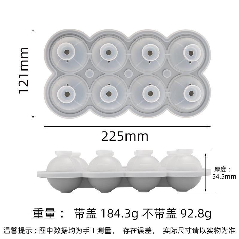 Large Silicone Ice Cube Trays - Easy-Release No Leakage Perfect For Whiskey Cocktails Juice And Parties