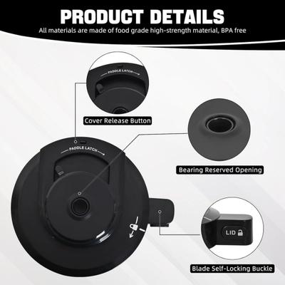 Replacement Outer Bowl Lid for Ninja Ice Cream Maker NC299AMZ/NC301/NC300/NC201/NC101 Series Ice Cream Machine Cover Dishwasher