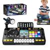 Kids DJ Mixer, DJ Mixer Piano | Digital Audio Console with Microphone, Multifunctional DJ Toy, Lighted Piano Keyboard, Portable USB Charging, DJ Learn