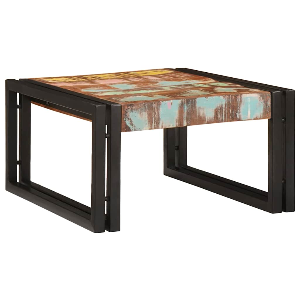 Bathroom Shelf for Multicolor 60 X 50 X 23 Cm Solid Reclaimed Wood