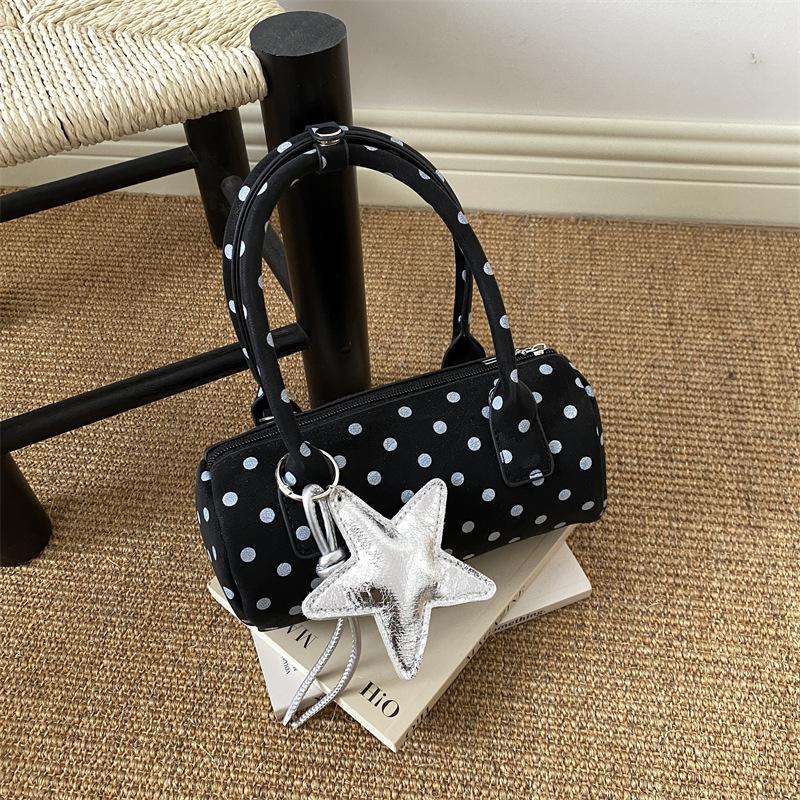 Japanese And Korean Polka Dot Handbags For Women, Cute, Foreign Style, Versatile Pillow Bag, Girly Style, Fashionable Shoulder Crossbody Bag