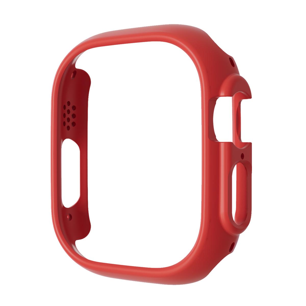 

Cover For Apple Watch Case Ultra 3 2 49mm strap Accessories Hard PC Bumper Shell screen Protector iwatch series ultra 49 mm band 49mm Ultra 1 2 3 красный