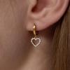 [LOMET] 14K GF Claire Heart One-Touch Earrings_MJ5034BFE
