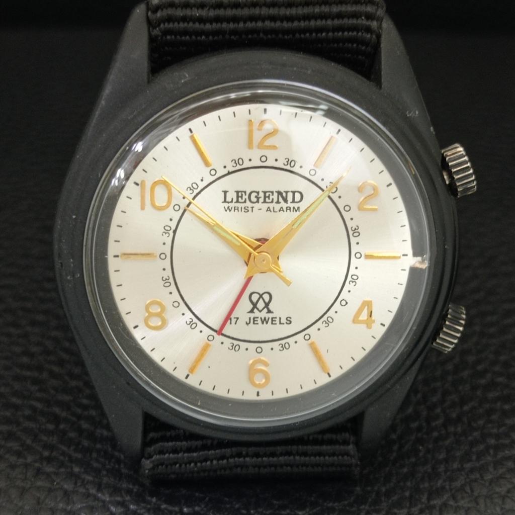 VINTAGE LEGEND HAND-WINDING SWISS MENS REFURBISHED ALARM WATCH A707529-1