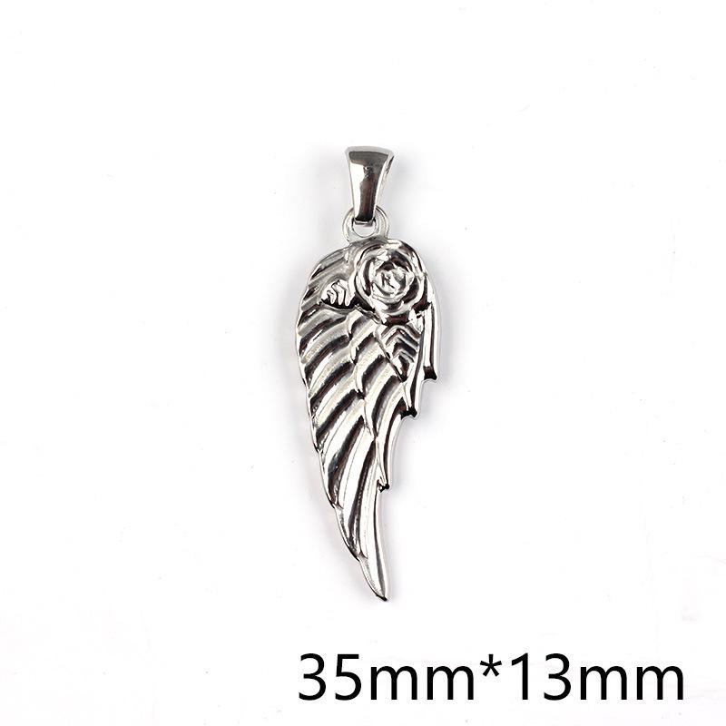 Retro Titanium Steel Cross Necklace Pendant - Stainless Steel DIY Jewelry Accessory, Fade-Resistant