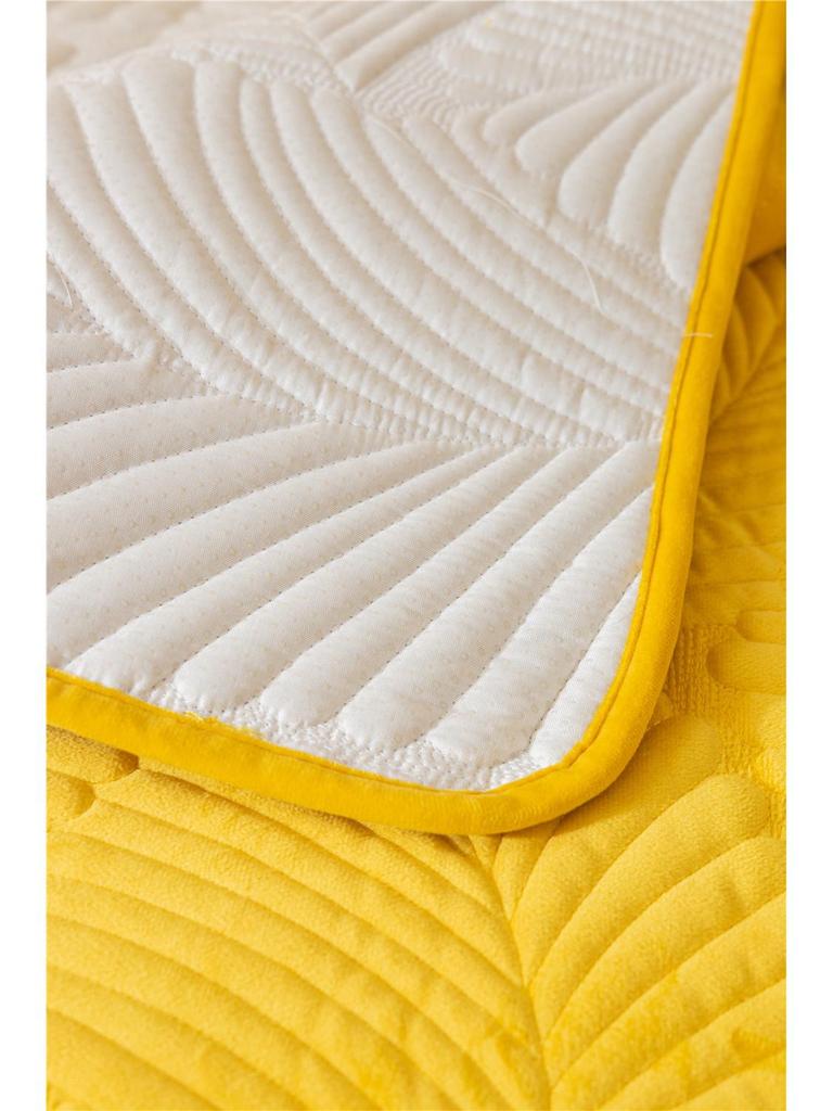 Autumn/Winter Super Soft Plush Banana Leaf Sofa Cushion: Modern Minimalist Solid Color Double Seat Cushion