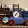 Retro Button Cushion Pillow - Decorative Sofa & Bed Backrest, Home Ornament & New Year Gift