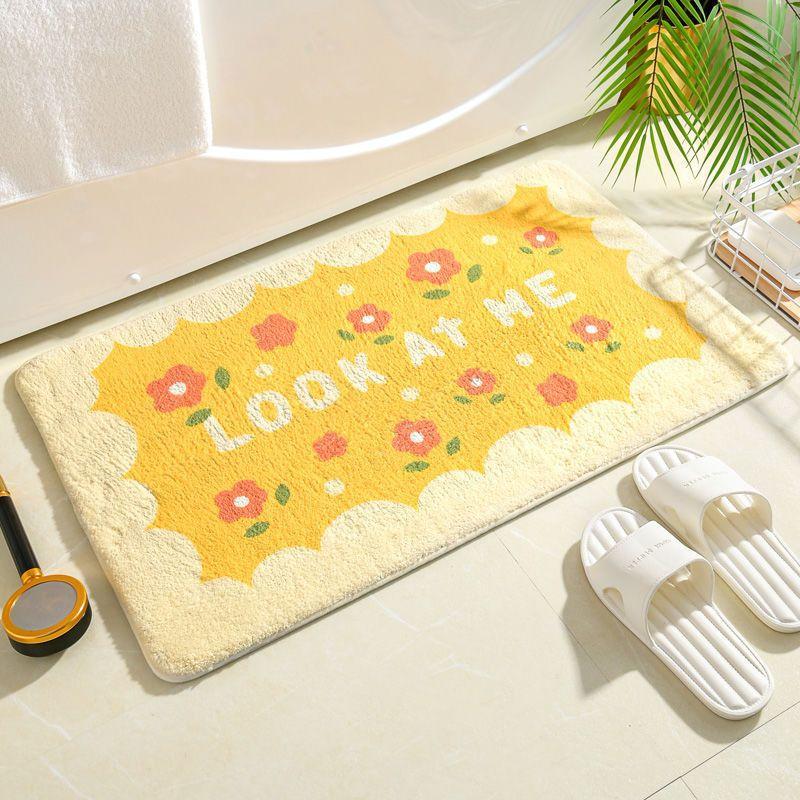 Bathroom Floor Mat Toilet Door Toilet Absorbent Foot Mat Non-slip Bedroom Bed Rug Entry Mat