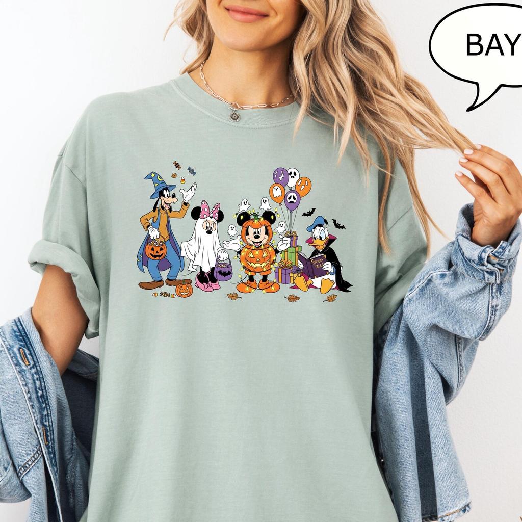 Comfort Colors® Spooky Shirt, Mickeys Pumpkin Shirt, Minnie Ghost Shirt, Mickey And Co Halloween Shirt