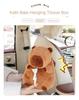 Cartoon Capybara Tissue Box Holder Cute Plush Tissue Boxes Bracket Auto Armrest Box Car Seat Back Car Decorations Car Tissue Box