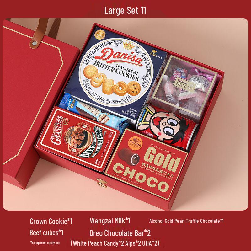 Elegant Wedding Candy Favor Box Set with Biscuits and Sweets