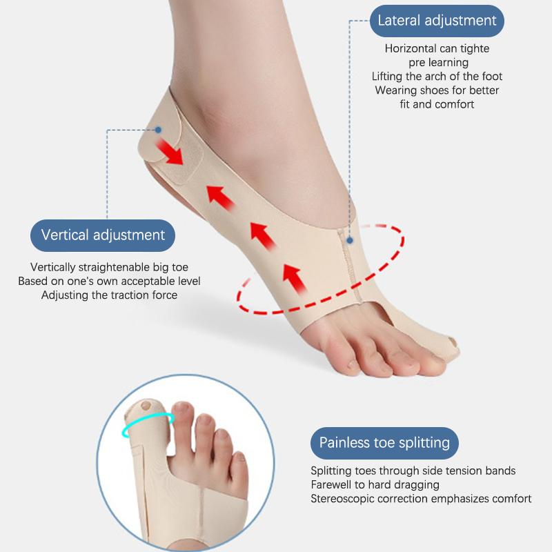 1Pcs Adjustable Toe Thumb Valgus Corrector Lightweight Ankle Brace Toe Separation Correction Can Wear Shoes Bigfoot Bone