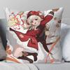 Klee Anime Spiel Genshin Impact Kissenbezug Quadratisches Kissen Schlafzimmer Sofa Freizeit Komfort Kissen Wohnzimmer Heimdekoration 40X40