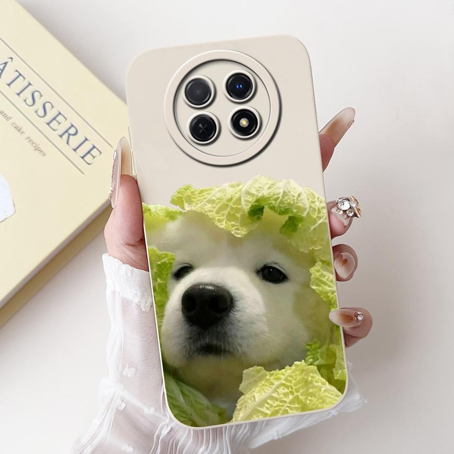 STG-LX1 Schutzhülle für Huawei Nova Y91 mit niedlichem Hunde-Cartoon-Motiv, weiche, stoßfeste Silikonhülle.