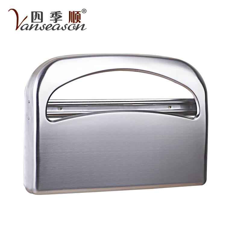 Half Fold Wall Mounted Stainless Steel Logo Available Toilet Paper Seat Cover Dispenser