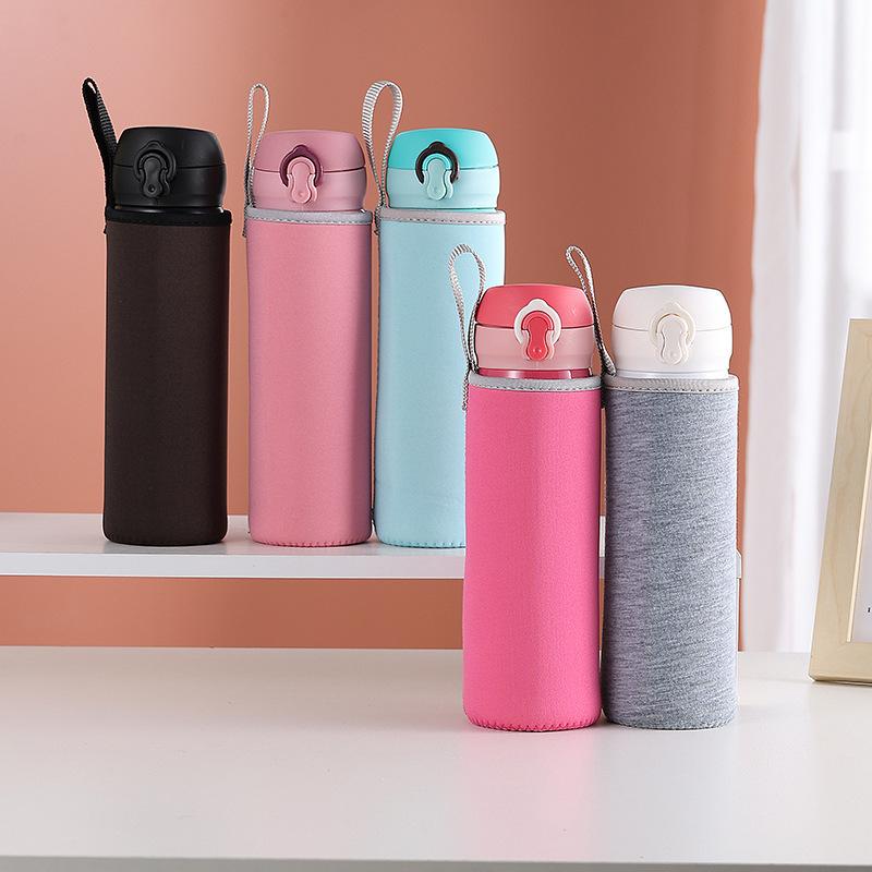 360ml Portable Neoprene Vacuum Cup Sleeve Water Bottle Cover Insulator Sleeve Bag Glass Bottle Case Pouch Sport Camping Accessor
