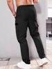 Pantaloni Casual da Uomo Multi-tasche - Taglia Standard, Senza Etichetta.