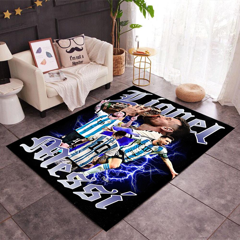 Tappeto da Pavimento Tappeto da Ufficio Celebrazione Messi dell'Argentina Perfetto per Ingresso Soggiorni Balcone Corridoio Tappeto Antiscivolo Decora Uffici