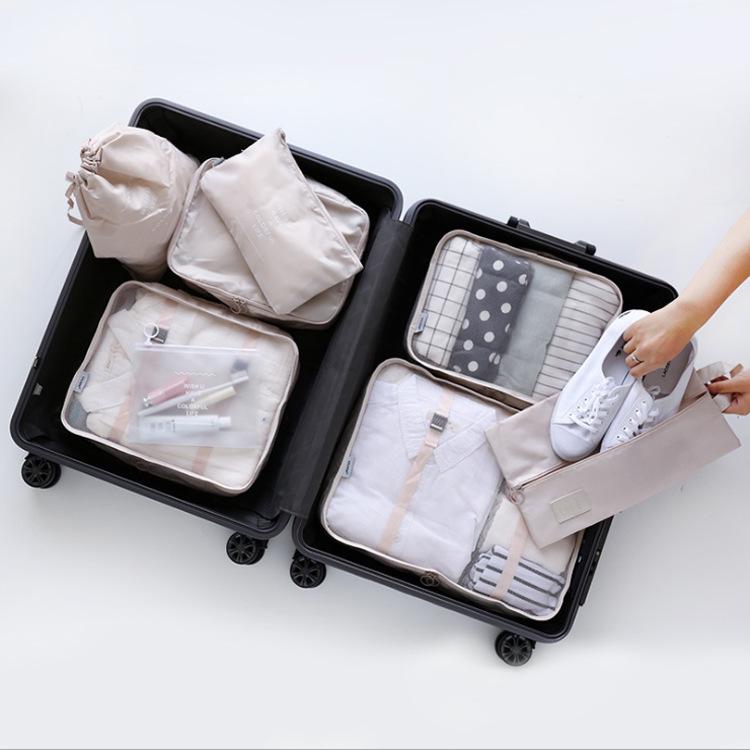 8-Piece Travel Storage and Organizer Set for Suitcases