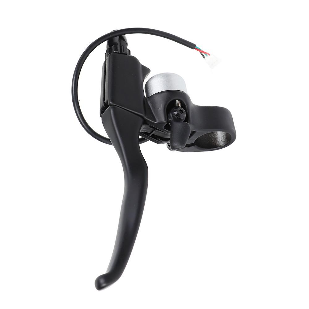 Aluminum Alloy Electric Scooter Handbrake Non Slip Waterproof E-Scooter Brake Lever With Bell Hall Effect Handbrake