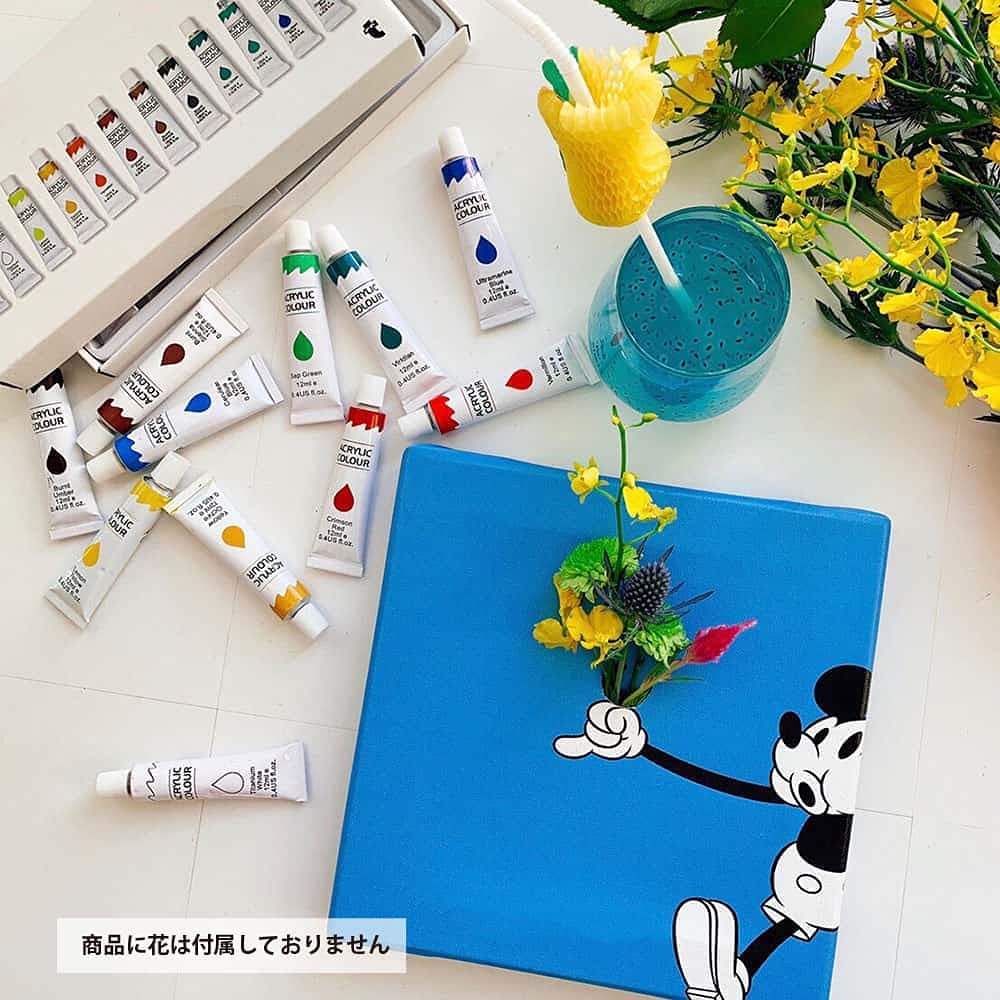 Art Deli Disney Mickey Mouse IKEBANA Poster 20cm X Made In Lightweight Disney Panel, 20cm, Japan, Fabric, IKE-DSNY-1807-03