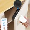 Sertar cu senzor NFC fără perforare Blocare cu card Design invizibil Glisare card Blocare inteligentă invizibilă Afișaj baterie Deschidere dublă