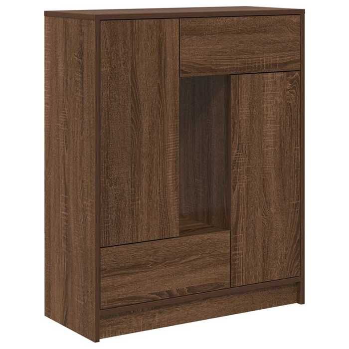 VidaXL Buffet with Drawers and Doors Brown Oak 73x31x90 Cm, Storage Furniture, Buffet Cabinet, Entryway Furniture, 861856
