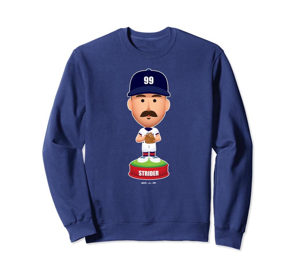 Spencer Strider Atlanta Baseball Bobblehead MLBPA Sweatshirt