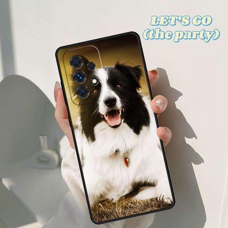 Beautiful Fun Border Collie Dog Puppies Case For Samsung Galaxy A42 A31 A40 A51 A71 A32 A80 A91 A52 A72 A73 A20e A50 A70 A11 A12