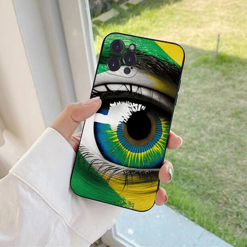 Brasil flagg Brasilien Flagge  Telefondeksel For iPhone 13 Pro MAX 14 11 12 Mini X XS XR 6 7 8 Plus SE 2020 Mykt TPU-deksel