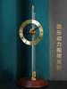 Desktop Aerodynamic Clock Table Clock Invisible Home Decor Desk Pendulum Brass Solid Wood Silent Clock Decoration