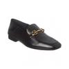 Ferragamo Gancini Ornament Leather Loafer Black