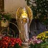 Valery Madelyn Garden Gardening Angel Outdoor Solar Garden Lawn 18cm Light, Accessories, Statue, Ornament, Light, Ornament, Ornament, Resin,